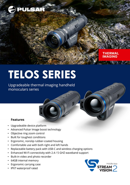 Pulsar Telos LRF XP50 Thermal Imaging Monocular PL77492 "NEW"